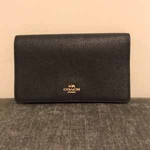 Coach Hayden Foldover Crossbody Leather Clutch